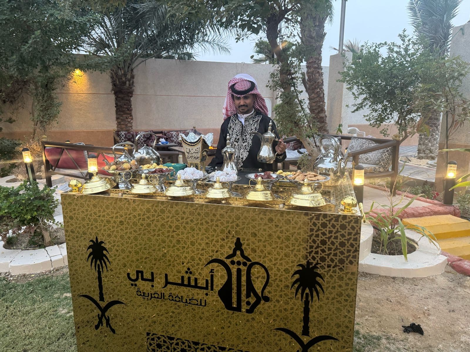 Catering display for corporate event